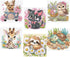 ajepon 6 Pack Animal Diamond Art Kits for Kids, Cute Animals Diamond Art