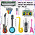 12 Pieces Inflatable Instruments Party Props Set, Rock Star Toy Blow Up Guitars, Saxophone, Bass, Microphones for 80s