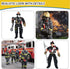 HAPTIME 8 Pieces Firefighter Action Figures, Fireman Toys for 3-7 Year Old Boys, 4-Inch Toy Figure & Playsets