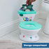 18+ 50 lbs Bright Starts Disney Junior Stitch My Size Potty Training Toilet, Toddler Potty Chair with Flushing