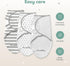 (3-Pack) 100% 0-3 CuddleBug Swaddles for Newborns - Cotton Velcro Baby Swaddles Months, Machine Washable Newborn Sleep
