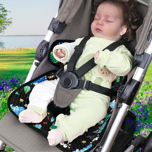 COOLBEBE 2 Pack (Dinosaur,2PC) Car Seat Protector for Potty Training, Dry Waterproof Car Seat Liner Toilet Training