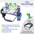 Kids Travel Tray for Airplane - Toddler Car Seat Table Tray, Road Trip Essentials for Boys & Girls, Carseat Lap Desk