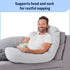 27"" 55"", Medline Maternity Body Pillow, Sleep Pillow, U-Shape, Adult Side Sleepers, Full Body Pregnancy Pillow