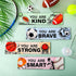 4 Geetery Pcs Sport Bedroom Wall Decor Boys Room Decor for Kids Soccer Basketball Baseball Football Wall Art