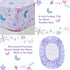 lasoftan Set 4 Sets, Set Set Butterfly Toddler Bedding for Girls, Piece Bed-in-a-Bag Toddler Comforter Super Soft