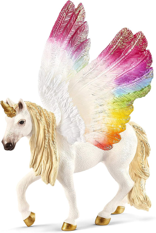 Schleich bayala - 7" Rainbow Unicorn Figure - Unicorn Toy for Girls