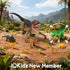 3-5, 4 6 7 8 9 10-12 IQKidz RC Dinosaur Toy for Kids Realistic Walking Tyrannosaurus Dino Robot for Boy and Girl, Small