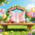 Apricot Lamb Pink Butterfly Plush Stuffed Animals for Kids, Soft Cute Plush Toys for Baby Girl and Boy, Fluffy Pink