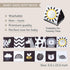 Taf Toys Newborn Soft Activity Book, Black & White High Contrast Baby Book, Infant Sensory Toys for 0-12 Months