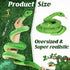 71in Large Snake Plush - Stuffed Animal Toy Snakes for Kids, Giant Lifelike Plush Snake for Birthday Gift Party Prank
