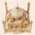 3D Wooden Puzzle for Adults, Taj Mahal Wood Model with LED Light, Self-Assembly Mechanical Building Kit