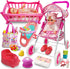 Baby Doll Toys Set with Stroller, Crib, Dining Chair, Realistic Doll Accessories