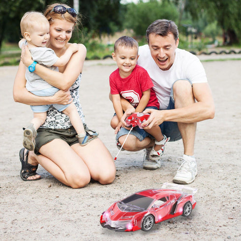 Light Up RC Remote Control Racing Car, 1:20 Scale Radio Control Sports Car with Flashing LED Lights