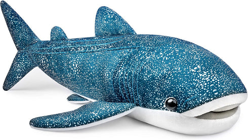 ZHONGXIN 33" Realistic Whale Shark Plush Toy - Large, Weighted, Soft Ocean Sea Creature Gift for Kids