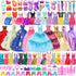 Ecore Fun 99 Pcs Doll Clothes Outfits and Accessories- 5 Princess/ Wedding