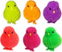 6 Pack (3") (6) - Neon Color Chick Puffers Chicken Stress Relief Fun Soft Toys for Party Favors. Great for Soothing