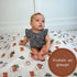 Swaddle Blanket, 100% Muslin Cotton, Gender Neutral Newborn Nursery Essentials, Cowboy Boot Print