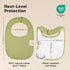 8-Pack KeaBabies Organic Baby Bibs for Girls, Boys - Quilted Cotton Cloth Baby Drool Bibs for Drooling and Teething