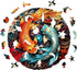 Wooden Puzzles for Adults, Yin Yang Fish (S-100pcs) Wooden Jigsaw Puzzles Kids, 8.4 * 8.3in Unique Shaped Animal Wood Puzzles Adults, Wooden Animal Puzzles Birthday Gifts Family Puzzle Games