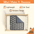 Dear Baby Gear Baby Blankets for Boys & Girls, Neutral Baby Blankets, Crib & Nursery Quilt, Antlers Grey with Ruffles
