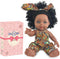 Nice2you Black Baby Doll, 10 inch Realistic Reborn Doll for Kids aged 2-6, Silicone Small Black Doll with Curly Hair