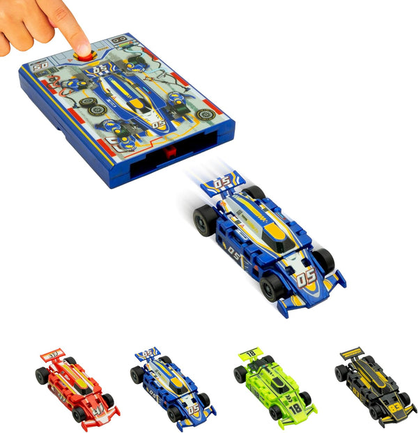 FLAT 2 FAST Original Speed Card Racer Flat Car Racer and Pocket
