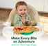 Bamboo Divided Suction Plates for Baby: Strong Non-toxic Eco-Friendly Materials - Dinosaur Design for Toddlers