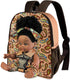 Nice2you Black Baby Doll in Take Along Backpack Carrier, 10in American African Girl Doll for Toddlers 1-5 Years