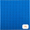 Strictly Briks Compatible with Lego Classic Big Briks, 1 Piece Blue Stackable Baseplates for Ages 3+