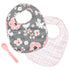 Stephen Joseph Muslin BIB Sets, Charcoal Flower