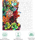 500 16.5'' 16.5'' Mocfesk Wooden Puzzles for Adults, Stained Glass Succulent Puzzles Pieces, Unique Shaped Jigsaw
