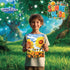 Set, Wings Giant Paint by Numbers Kit for Kids, Flower Crafts and Fun, Acrylic Paint Canvas Painting Kit, Include