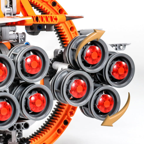 STEM Mechanical Engineering Building Toy, 955 Pcs Starcraft Take Apart Building Blocks, DIY Learning Construction Kit