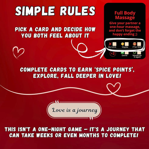100 RISKY COUPLES Bucket List Spicy Dares & Fun Challenges for Date Night Games for Couples | Adult Games of Romance