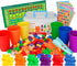 Rainbow Counting Bears with Matching Sorting Cups - 90 Piece STEM Educational Math Manipulatives Toy Set for Toddlers