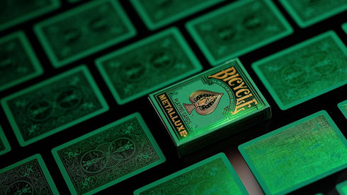 Bicycle Metalluxe Green Playing Cards - Premium Metal Foil Finish, Poker Size