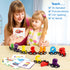 Helsort 27 Set, 42 1 3-7 PCS Magnetic Wooden Alphabet Train ABC Learning Toy with Flash Cards, Engine and Storage Bag