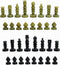 StonKraft Natural Stone Chess Pieces, 2.5" King Chessmen, Chess Accessories