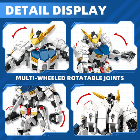 Transforming Robot Building Set, 2 in 1 City Warrior Mech & Fighter Jet Model, 952 Pcs Creative Gift