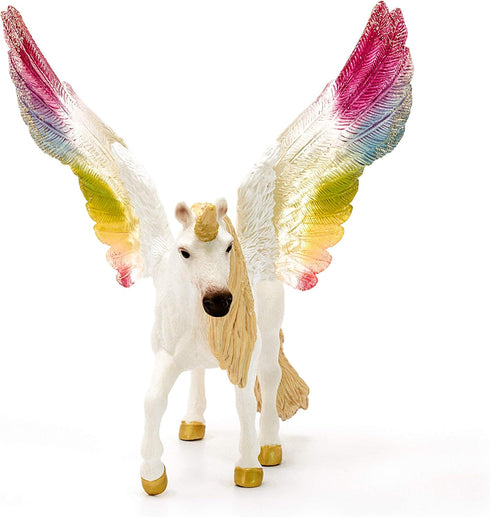 7" 5+ Schleich bayala - Rainbow Unicorn Figure - Unicorn Toy for Girls and Boys - Fantasy Horse Figurine for Kids Ages