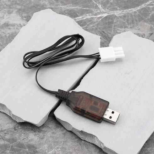 Briny River 2S 6.4V 600mA EL4.5-3P Life USB to Plug Batteries Charging Wire for Most Model Remote Control Cars Trucks