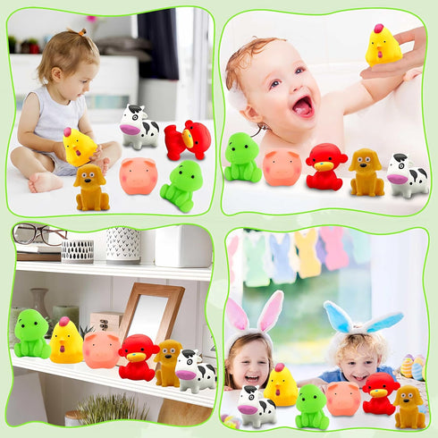 Bathtub Toys for Toddlers 1-3, Mold Free No Hole Baby Bath Toys for Age 1-6, Shower Gifts