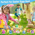8 Pack Jumbo Surprise Golden Easter Egg Filled with Eye-pop Fidget Toys, Large Easter Eggs with Toys Inside Easter