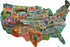 TDC Games US Map Puzzle Great American Roadtrip, 1000 Piece Jigsaw Puzzle for Kids & Adults