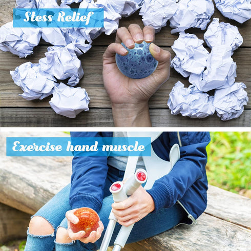 10PCS Solar System Planet Stress Balls, Stress Relief Planets and Space Ball Educational Toys for Adults and Kids