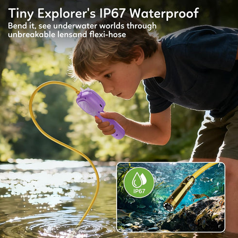 TKTKMETA 4-10 Kids Borescope Toys Camera with Light for Years Old Boys Girls Birthday Gift Type-C Rechargeable STEM