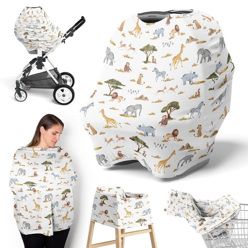 Sweet Jojo Designs Jungle Animals Boy Girl Unisex/Gender Neutral Infant Baby Car