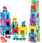 Toyssa Wooden Dinosaur Sorting and Stacking Toys for Toddler 1-3, Number Blocks