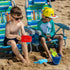 Heavy Duty Plastic Beach Shovel Toys for Kids, 4 Pack Outdoor Digging Sandbox Toys Sets for Toddlers